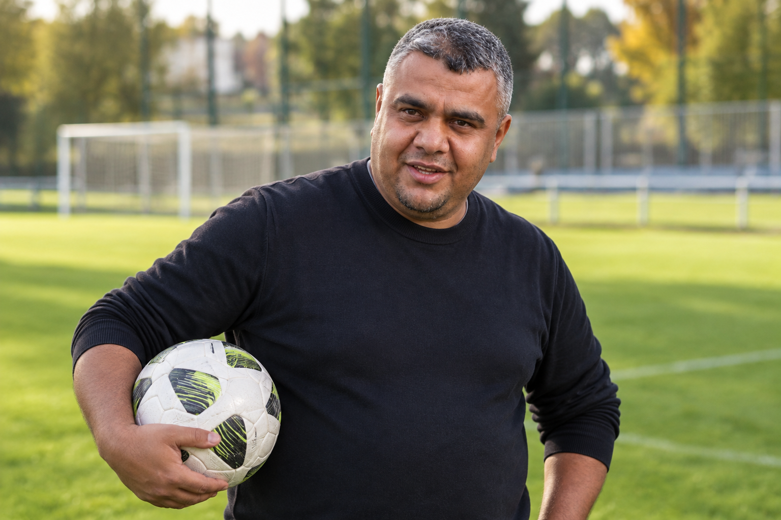 Marek Berko, fotbalový trenér, na hřišti